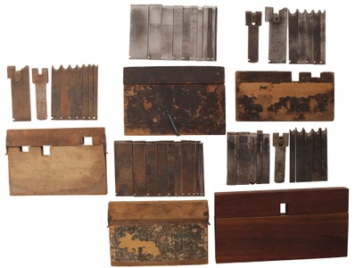 Stanley Rule & Level: Five Partial Set Of No. 45 Cutting Irons