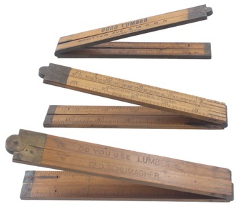 Assorted Makers: Three Advertising Folding Rules