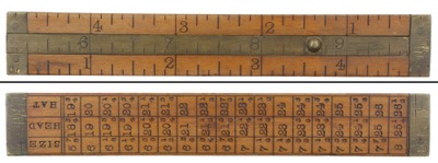 STANLEY (Unmarked), No. 212: Boxwood Hatter's Rule