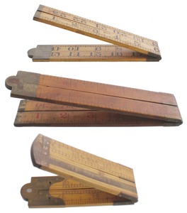 Assorted Makers: Three Clean Boxwood Folding Rules