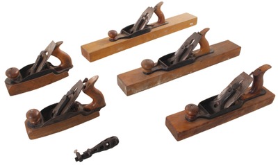 Assorted Makers: Lot Of Five Clean Transitional Plane