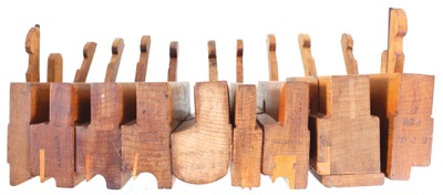 Assorted Makers: Wkg. Set Of 9 Clean Molding Planes
