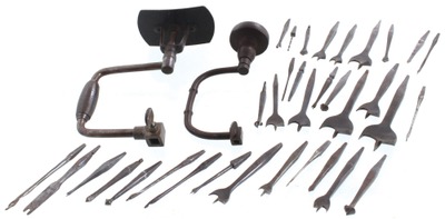 Unmarked: Two Early Type Iron Bit Braces
