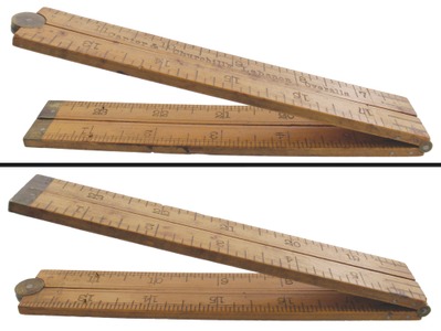Carter & Churchill/Lebanon, N.H.: Advertising 2 Ft. 4-Fold Folding Rule