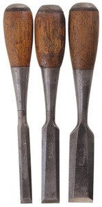 Stanley Rule & Level, No. 40: Three Clean & Usable "Everlasting" Chisels
