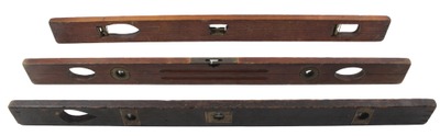Assorted Makers: Lot Of Three Clean Mason's Level