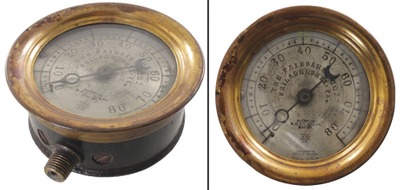 American Steam Gauge & Valve Company, Boston, Massachusetts: Early 3 1/2" Dial Steam Gauge