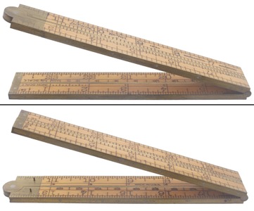 Lufkin Rule Company, Saginaw, Michigan, No. 781: Two-Foot/Four Fold Folding Rule