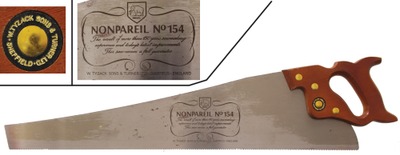 William Tyzack Sons & Turner, Ltd., Little London Works, Sheffield, England, No. 154: Extra Clean Crosscut Hand Saw