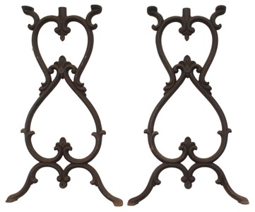Unmarked: Pair Of 19th C. Cast Iron Legs
