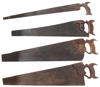 Assorted Makers: Four Early Type Hand Saws