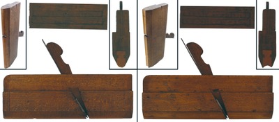 Fox & Washburn, Amherst, Massachusetts: Fully Boxed Rule Joint Molding Planes