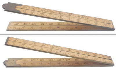Lufkin Rule Company, Saginaw, Michigan, No. 4883: Three Foot, Four Fol Folding Rule