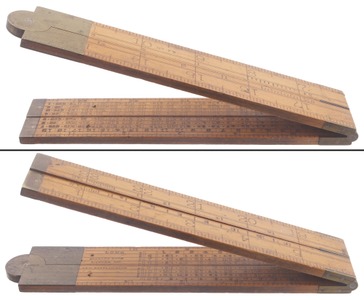 Stanley Rule & Level, No. 79: Early Two Foot, 4 Fo Folding Rule