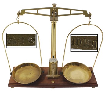 Unmarked: Massive Brass Balance Scale