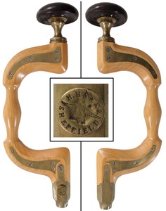H. Hawke, Sheffield, England: Unused Beechwood Body Brace