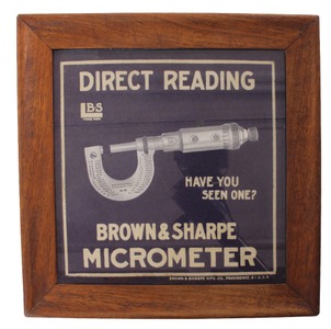 Brown & Sharpe Manufacturing Company, Providence, Rhode Island: Felt Advertising Counter Pad