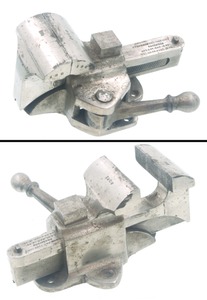 Stephens Patent Vise. Company, New York City: Rare Nickel Plated Locking Vise