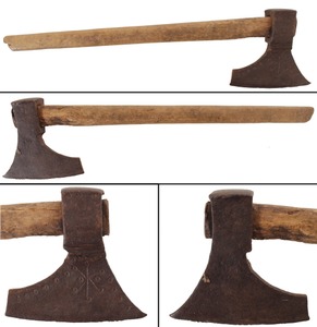 Unmarked: Early Decorated Hewing Axe