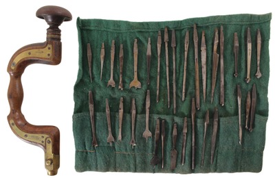 Brown & Flather, Sheffield, England: Superb Set Of English Auger Bits