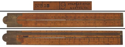 Stanley Rule & Level, No. 15: Two Foot, Two Fold Folding Rule