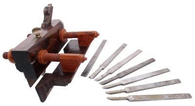 Deforest, Birmingham (Connecticut): Macassar Ebony Screw Arm Plow Plane