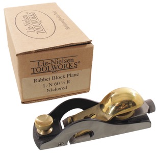 Lie-Nielsen Tool Works, Warren, Maine, No. LN-60 1/2 R: Low Angle Rabbet Block Plane