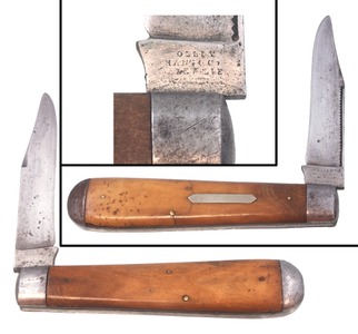 Holley Manufacturing Company, Lakeville, Connecticut: Early 3 1/2" Single Blade Pocket Knife