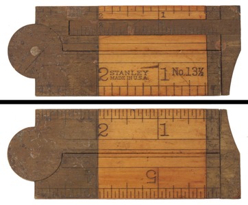 Stanley Rule & Level, No. 13 1/2: 6 Inch, Two Fold Folding Rule