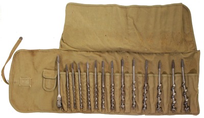 James Swan Company, Seymour, Connecticut: Full Set Of 13 Spiral Auger Bits