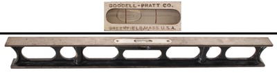 Goodell Pratt Company, Greenfield, Massachusetts, No. 500: 18" Cast Iron Dbl. Plumb & Level