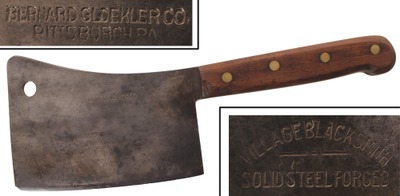 Village Blacksmith, Watertown, Wisconsin: Extra Clean 8" Butcher's Cleaver
