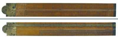 Unmarked: Early English Iron Monger's Folding Rul