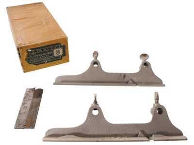 Stanley Rule & Level, No. 8: Pair Of Hollow & Round Bases