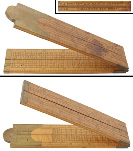 E.A. Stearns & Company, Brattleboro, Vermont, No. 18: Two-Foot, Four-Fold Folding Rule