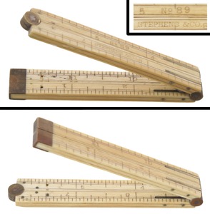 Stephens & Company, Riverton, Connecticut, No. 89: One-Foot, Four-Fold Folding Rule
