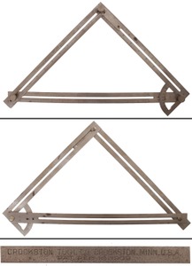 Crookston Tool Company, Crookston, Minnesota: "The Abc" Patent Protractor