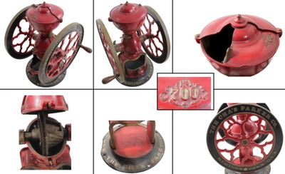 Charles Parker & Company, Meriden, Connecticut, No. 700: Early Cast Iron Large Coffee Grinder