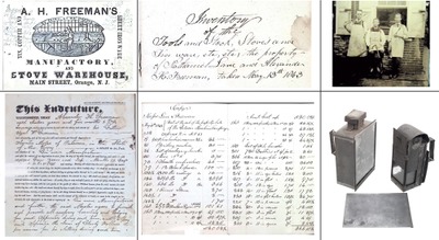 Freeman, Alexander H./Orange, Nj: Orig. Papers & Artif Acts Of Tin Mfg. Bus