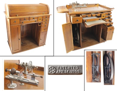 W.W. Oliver Manufacturing Company, Buffalo, New York: Tambour Top Jeweler's Work Bench