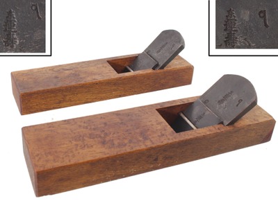 Assorted Makers: Pair Of Japanese Oak Bench Planes