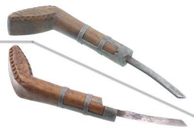 Unmarked, No. CK: Classic Native Amer. Crooked Knife
