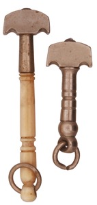 Unmarked: Two Miniature Diamond Glass Cutter
