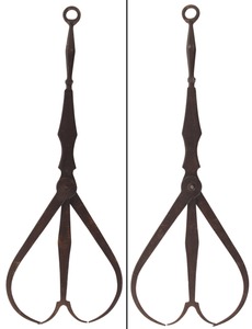 Unmarked: Early Forged Iron "Double" Caliper