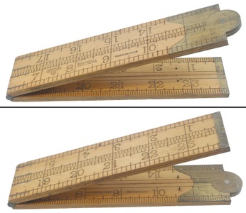 Stanley Rule & Level, No. 73 1/4: Two Foot, Four Fold Folding Rule