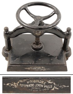 Shniedewend & Co., Paul/Chicago,: "The Pridmore Automa Tic Book Press"