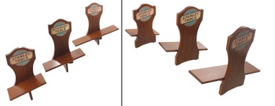 Stanley Rule & Level: Set Of Three Hdwe. Store Display Stands