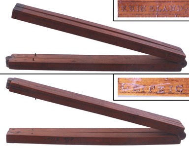 Unmarked: Early Comparative Scale Folding Rule