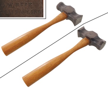 Beck, G.W./New Albany, In: Hand Filed Metal Working Hammer