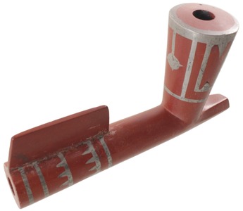 Unmarked: Superb Red Catlinite Pipe